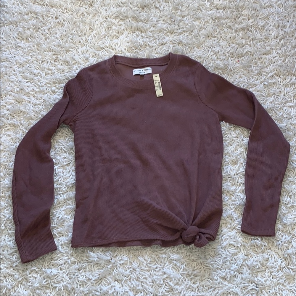 Burgundy Long Sleeve Shirt